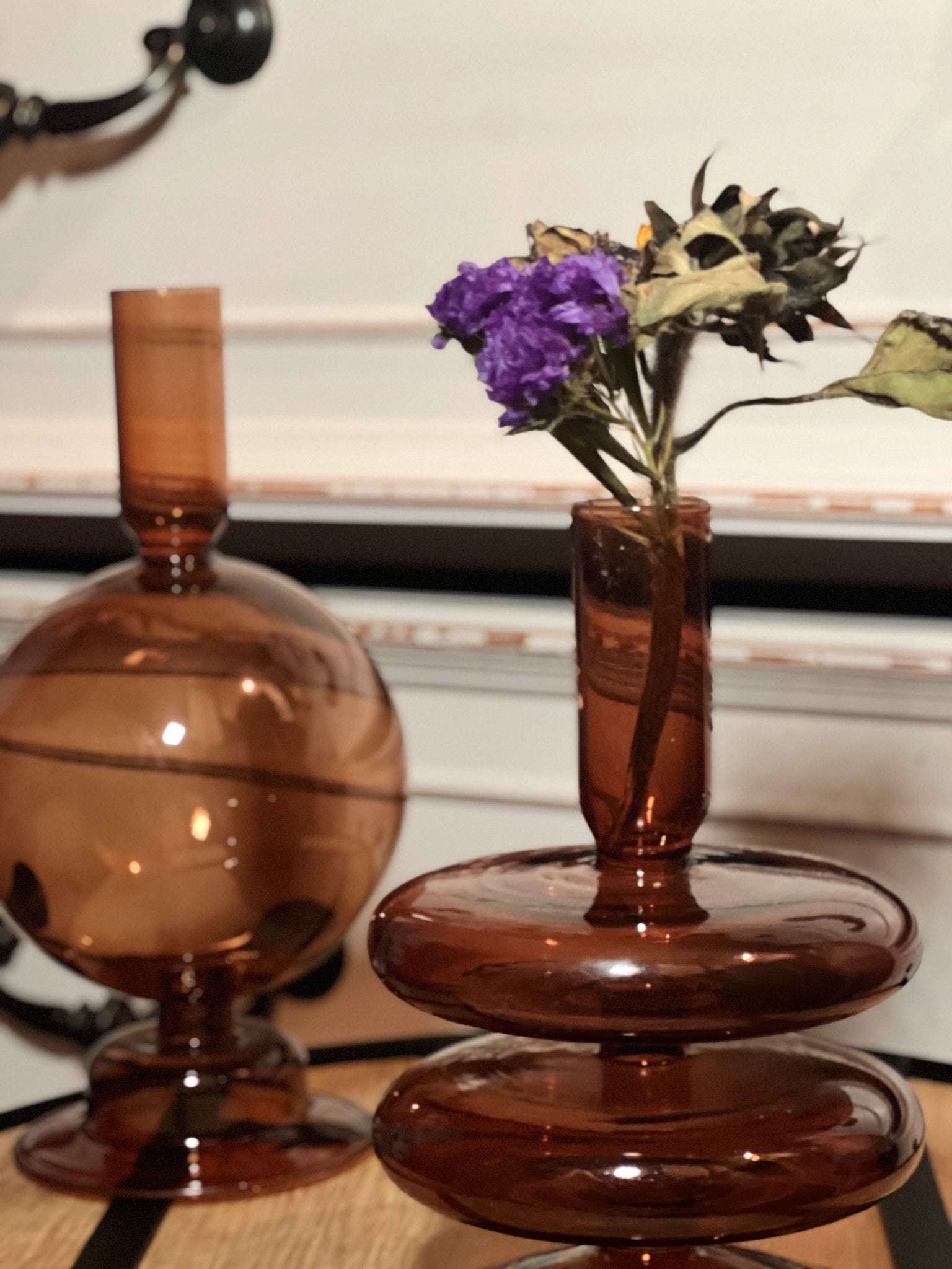 Double Decker Modern Glass Vase - Secret Scents of Ella